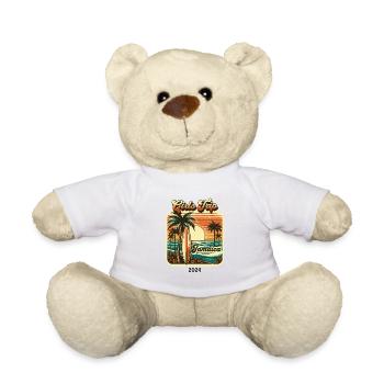 Jamaica Girls Trip 2024 Strand-t-shirt - Teddy - Weiß - Vorne