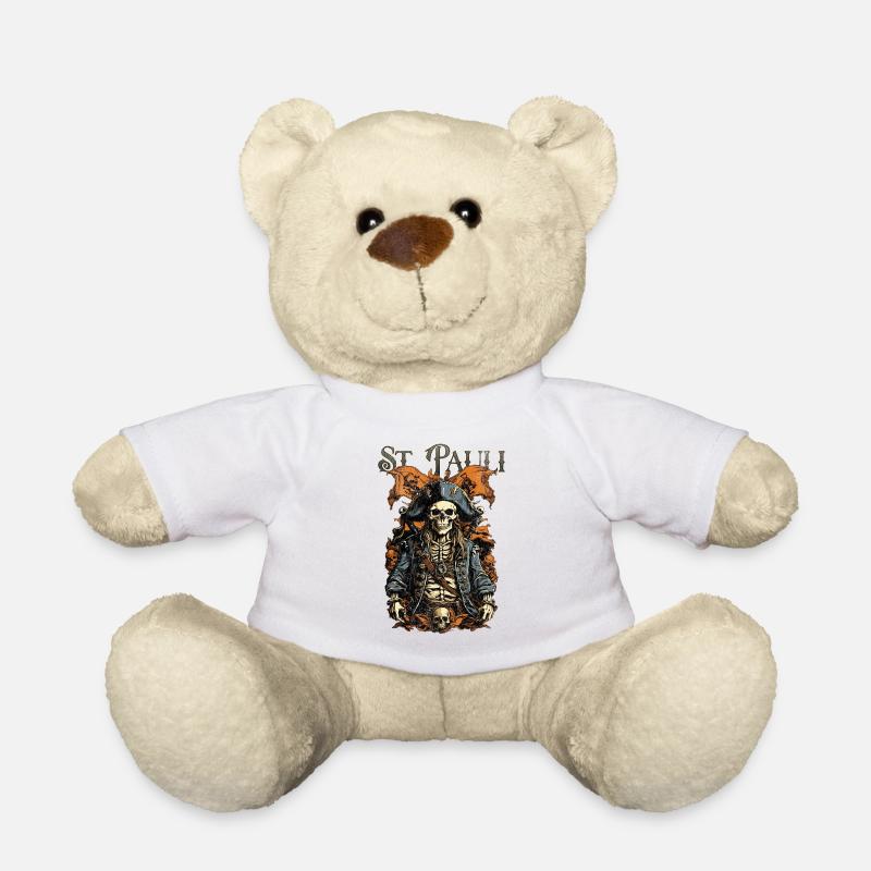 Hamburg Sailor Skull St. Pauli Tee - Teddy Bear - white