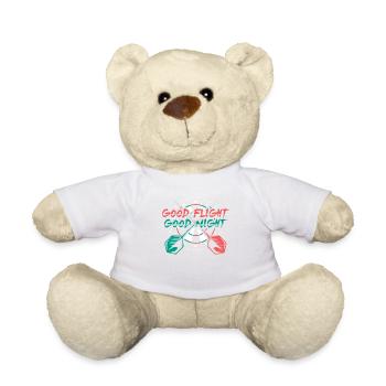 Fléchettes Good Flight Night Motif Tee - Nounours - blanc - Devant