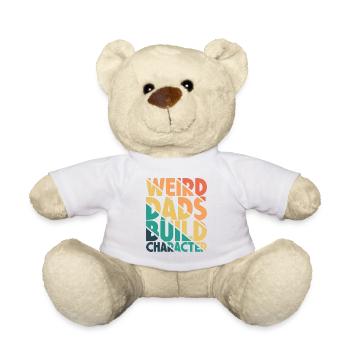 Seltsame Väter Bilden Charakter Lustig Vater - Teddy - Weiß - Vorne