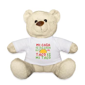 T-shirt SimpleTaco Hospitality Humour - Nounours - blanc - Devant