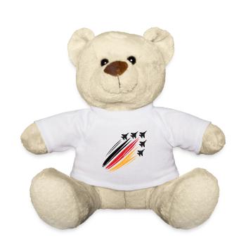 Deutscher Jetpilot Flieger Jet Pilot Düsenflieger - Teddy - Weiß - Vorne