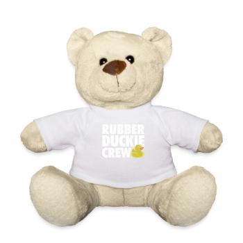 T-shirt Duckie Crew en caoutchouc - Nounours - blanc - Devant