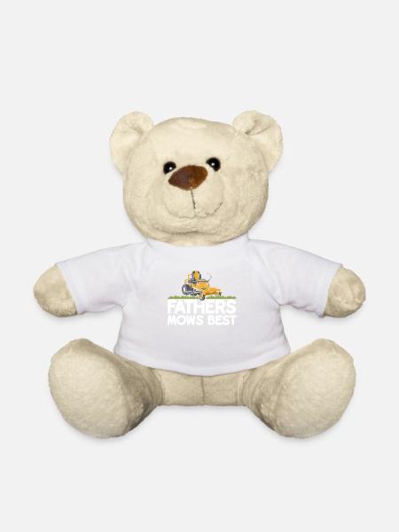 T-shirt drôle de papa pour l’entretien de la pelouse - Nounours - blanc