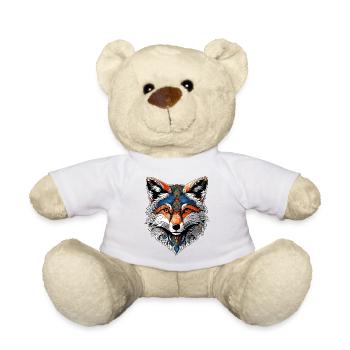 Der Kopf eines schönen Fuchses - Teddy - Weiß - Vorne