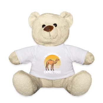 Camel Toes Pédicure Humour T-shirt - Nounours - blanc - Devant