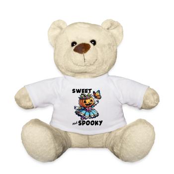 Mignonne princesse d’Halloween avec papillon - Nounours - blanc - Devant