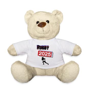 Rugby Spielerin Team Turnier Mannschaft 2025 - Teddy - Weiß - Vorne