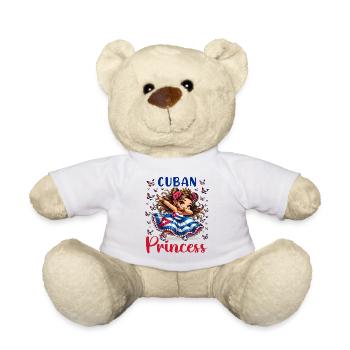 Cuban Princess Dabbing for girls & kids - Teddy Bear - white - Front