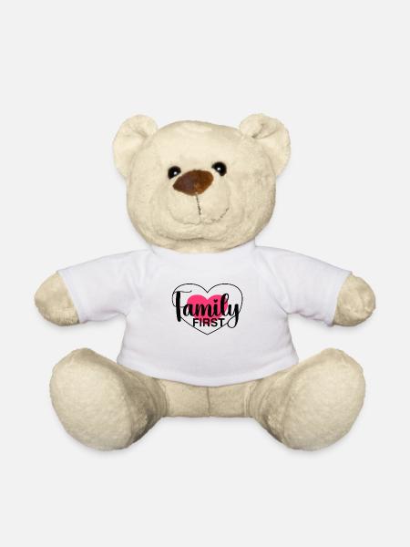 Family First - Herz & Liebe - Teddy - Weiß