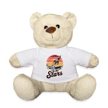 Vers les étoiles – Lancement de fusée - Nounours - blanc - Devant