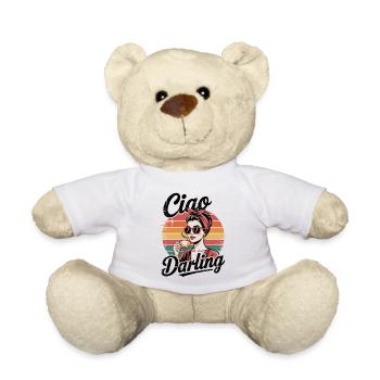 Ciao Darling – Retro Kaffeelady - Teddy - Weiß - Vorne