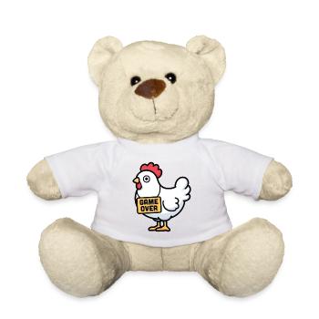 Chicken Game Over - Teddy Bear - white - Front