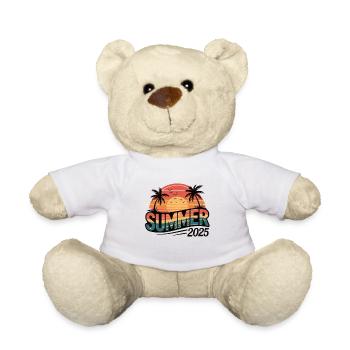 Palmiers et soleil - été 2025 - Nounours - blanc - Devant