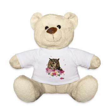 Eagle owl - Teddy Bear - white - Front
