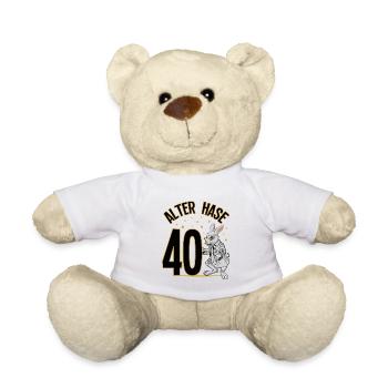 40 Geburtstag Geschenke lustig 40. Geburtstag Mann - Teddy - Weiß - Vorne