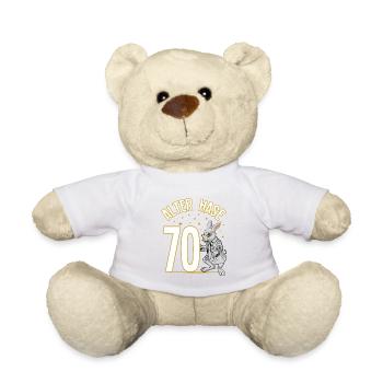 70 Geburtstag Geschenke lustig 70. Geburtstag Mann - Teddy - Weiß - Vorne