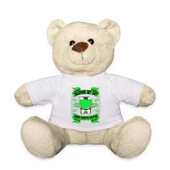 Pfefferminzlikör Pfefferminz Geschenk Saufen Suff - Teddy - Weiß - Vorne