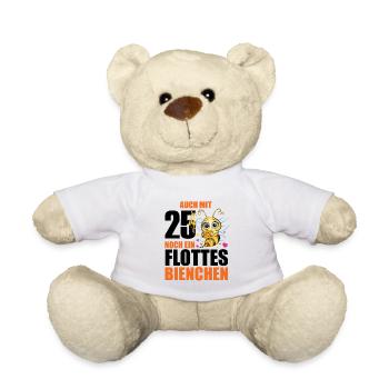 25 Geburtstag Frauen Geschenk lustig Biene Imker - Teddy - Weiß - Vorne