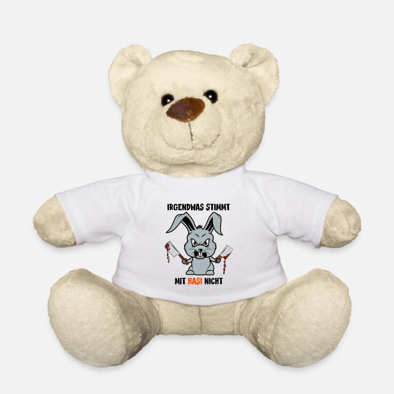 Halloween 2021 Monster verrückter Hase Sarkasmus - Teddy - Weiß
