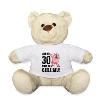 Club der alten Säcke 30 Geburtstag lustiger Spruch - Teddy - Weiß - Vorne