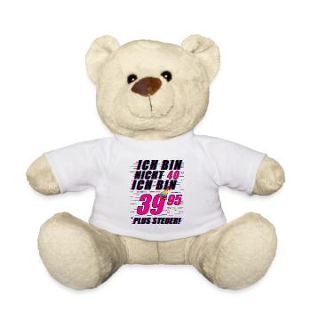 40 Geburtstag Geschenk lustig 40. Jubiläum Humor - Teddy - Weiß - Vorne