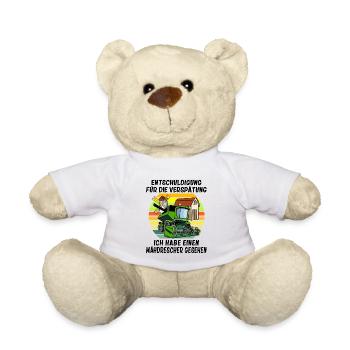 Entschuldigung das ich zu spät bin Mähdrescher - Teddy - Weiß - Vorne