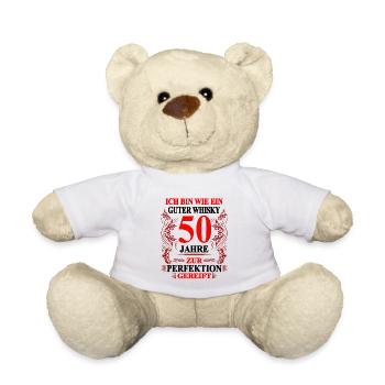 50. Geburtstag lustig Mann 50 Geburtstag Geschenk - Teddy - Weiß - Vorne