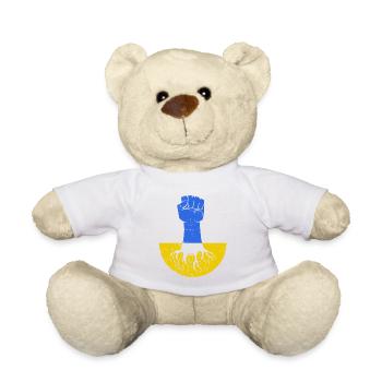 Ukraine - Teddy Bear - white - Front
