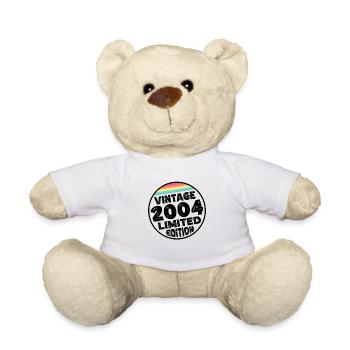 Vintage 2004 Cadeau d’anniversaire Fête d’anniversaire - Nounours - blanc - Devant