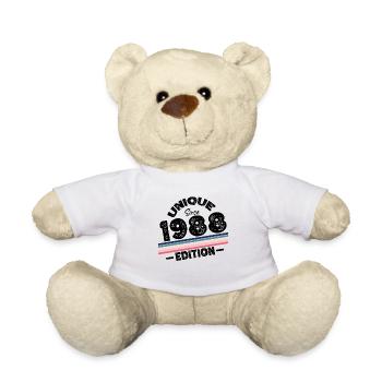 Unique Since 1988 Edition Birthday Vintage 1988 - Teddy Bear - white - Front