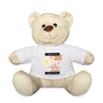 Keep going, keep growing - Teddy Bear - white - Front