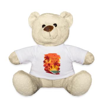 Travel Agent Summer Time Sea Beach with Palm Trees - Teddy - Weiß - Vorne