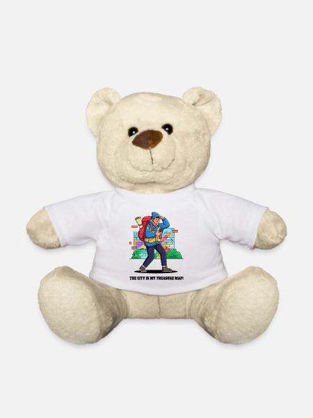 Stadtentdecker und Abenteurer. - Teddy - Weiß
