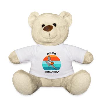 Bird Watching Bird Watching Birding Bird - Teddy Bear - white - Front