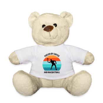 Racqueetball - Teddy Bear - white - Front