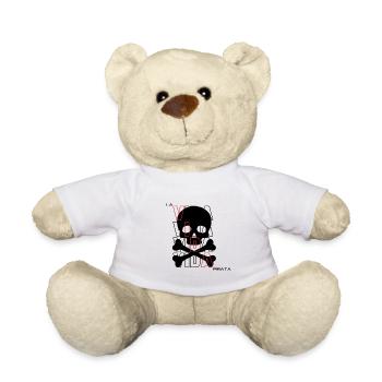 PIRATE LIFE SKULL Logo - lvp - Teddy - Weiß - Vorne