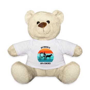 Kutscher Kutsche Pferdekutscher Kutschieren - Teddy - Weiß - Vorne