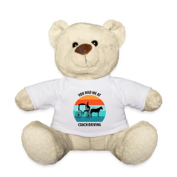 Kutscher Kutsche Pferdekutscher Kutschieren - Teddy - Weiß - Vorne
