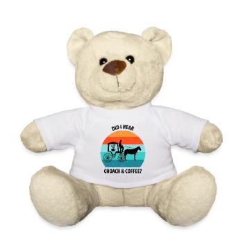 Coachman Carriage Horse-drawn carriage Coffee - Teddy Bear - white - Front