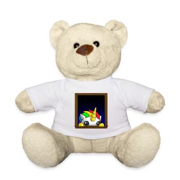 Alasdair lauert Einhorn-Fenster - Teddy - Weiß - Vorne