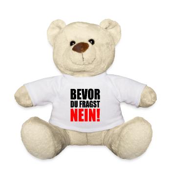 Bevor du fragst nein - Teddy - Weiß - Vorne