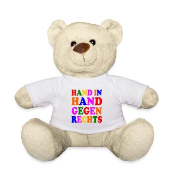 Gegen rechts - Teddy - Weiß - Vorne