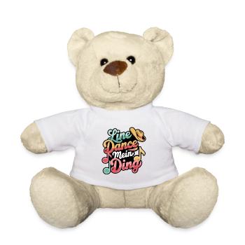 Line Dance mein Hobby - mein Ding - Teddy - Weiß - Vorne