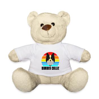 Border Collie - Teddy Bear - white - Front