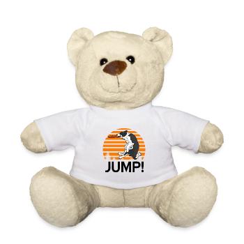 Border Collie - Teddy Bear - white - Front