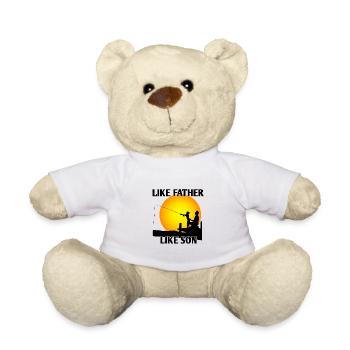 Father and son - Teddy Bear - white - Front