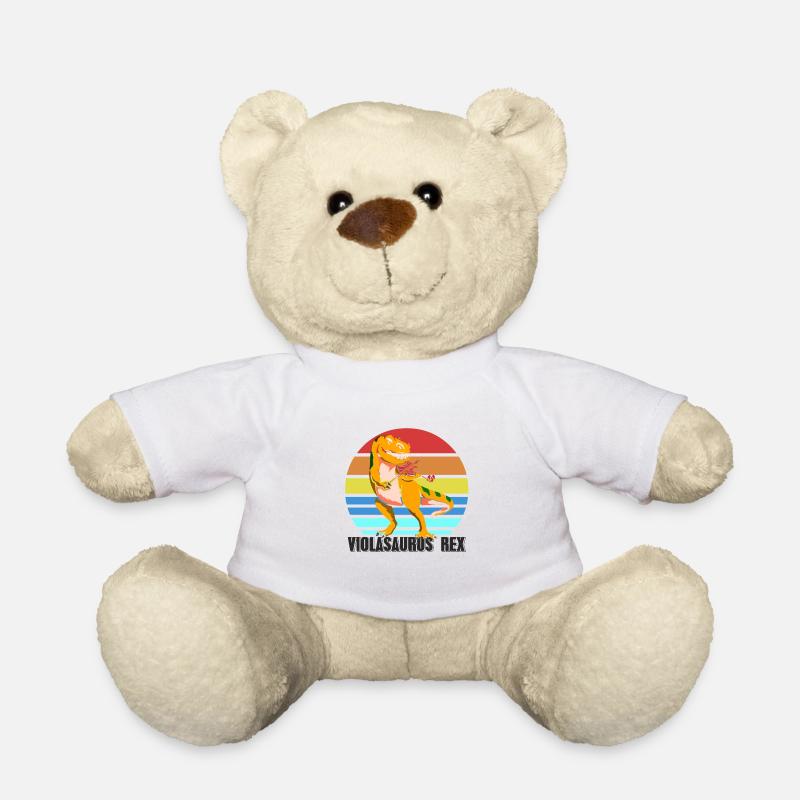 Bratsche Dinosaurier - Teddy - Weiß