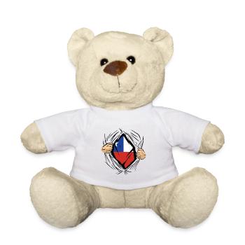 Chili Drapeau Amérique du Sud Drapeau Chili Vintage - Nounours - blanc - Devant