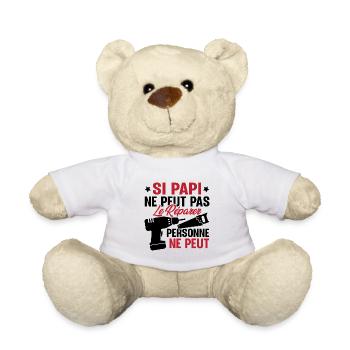 Si Papi ne peut pas le Réparer personne ne peut - Nounours - blanc - Devant